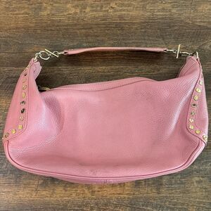 Studded Bubblegum Pink Real Leather Juicy Couture Handbag